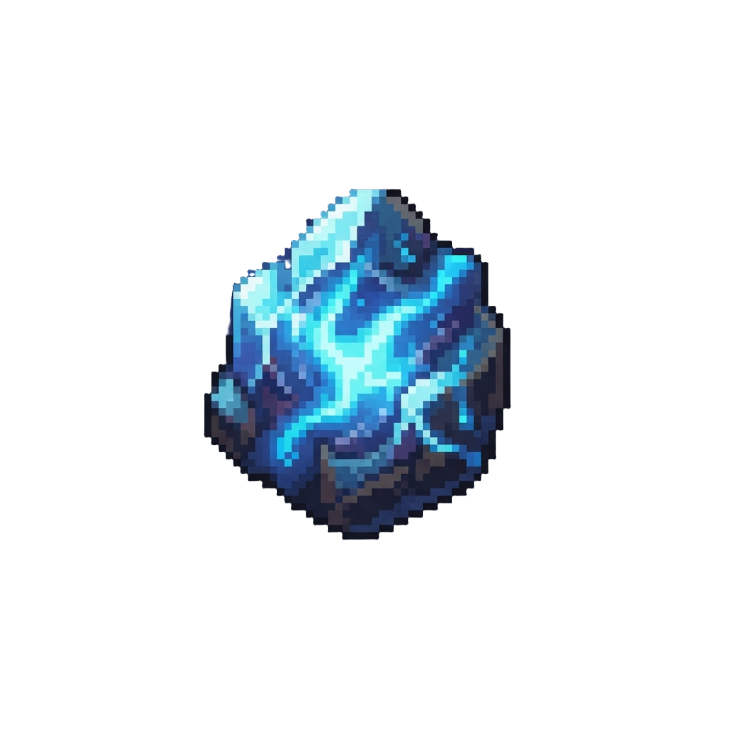A Pulsing Electric Blue Nebula Core
