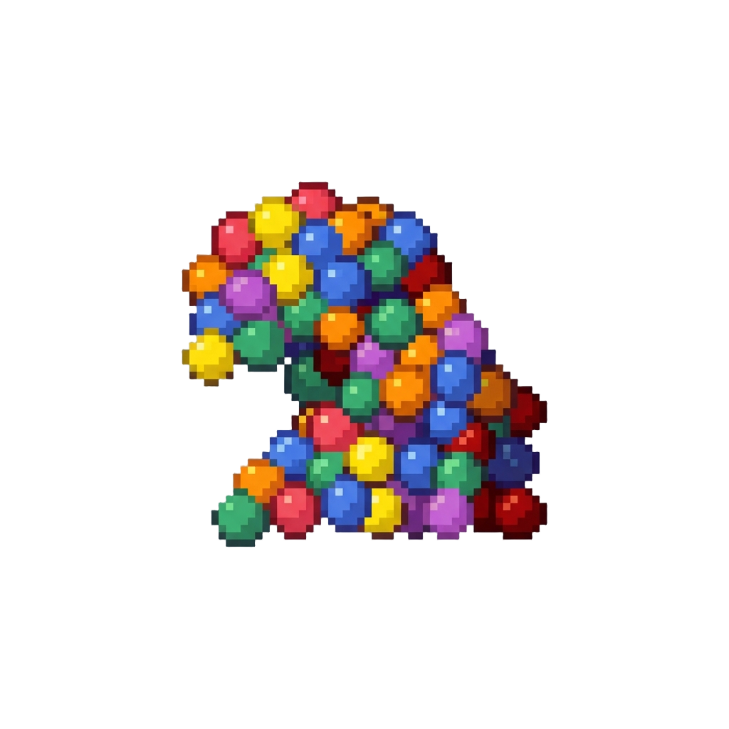 A Rushing Wave of Miniature Rubber Balls