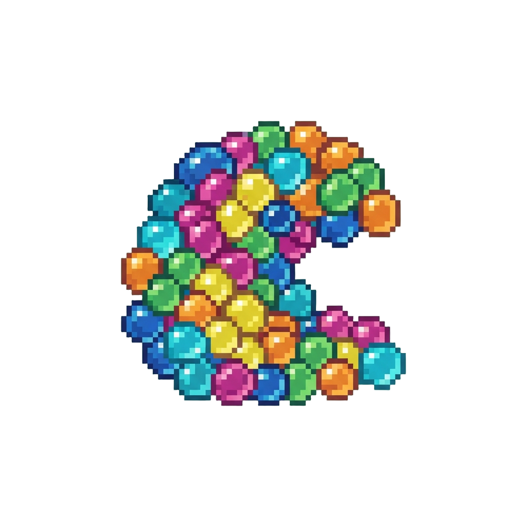 A Tidal Swell of Colorful Gel Beads