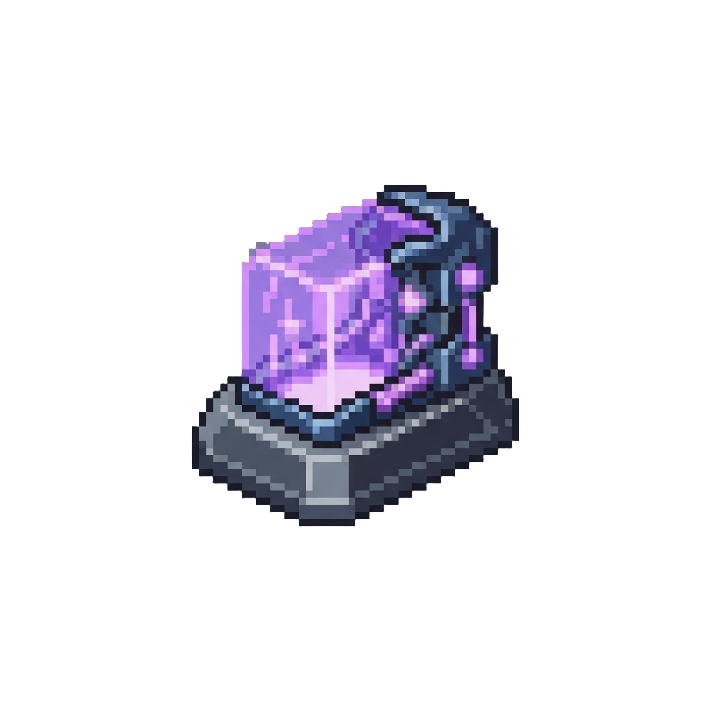 Glowing Purple Laser Barriers