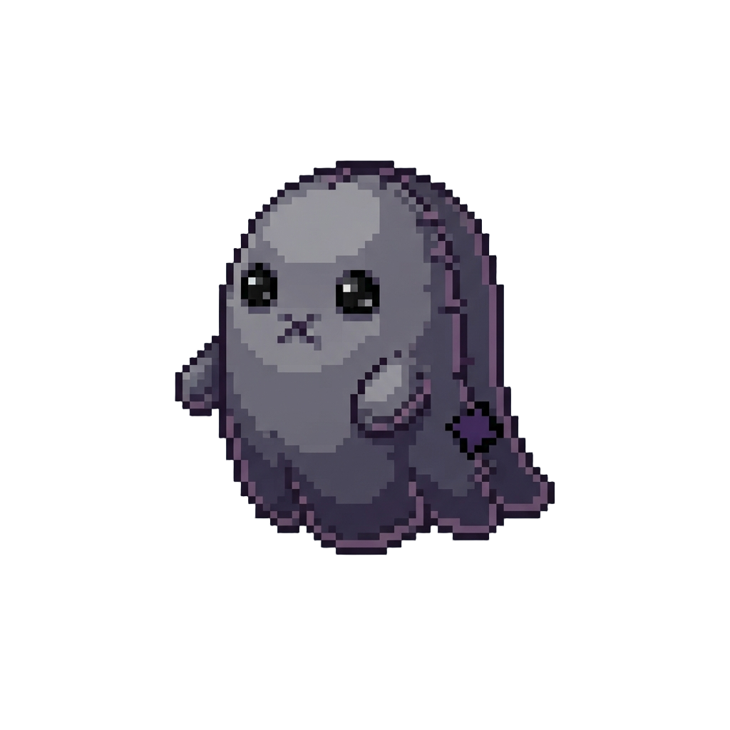A Floating Mini Shadowy Ghost Plush