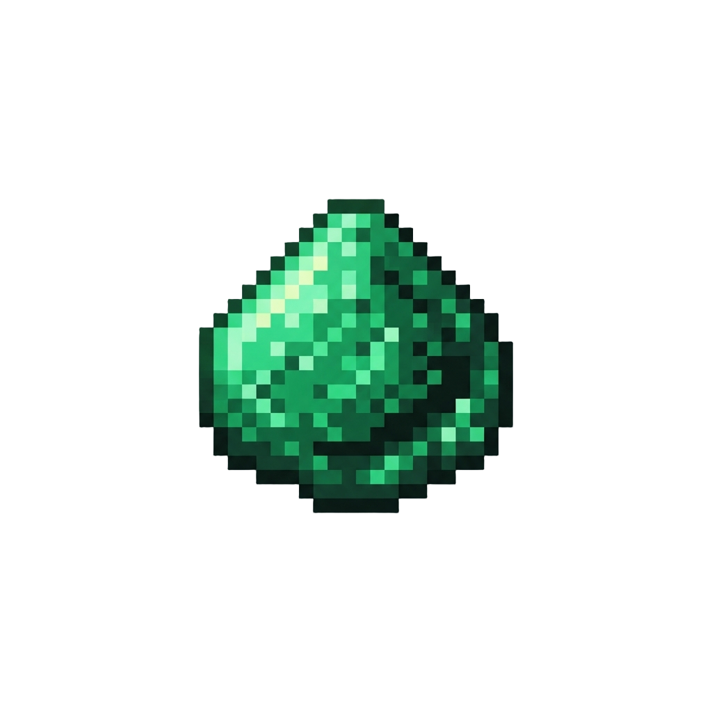 Glowing Green Emerald Dust