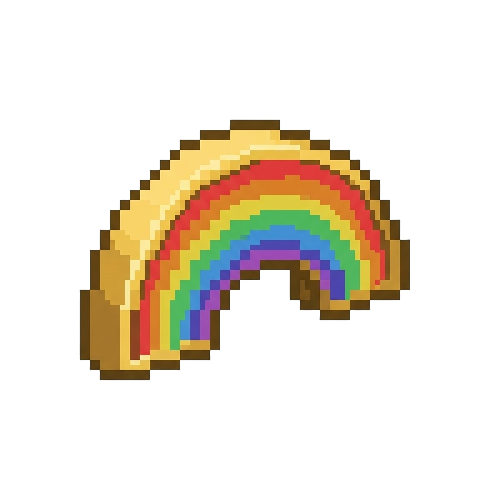 A Radiant Golden-edged Rainbow