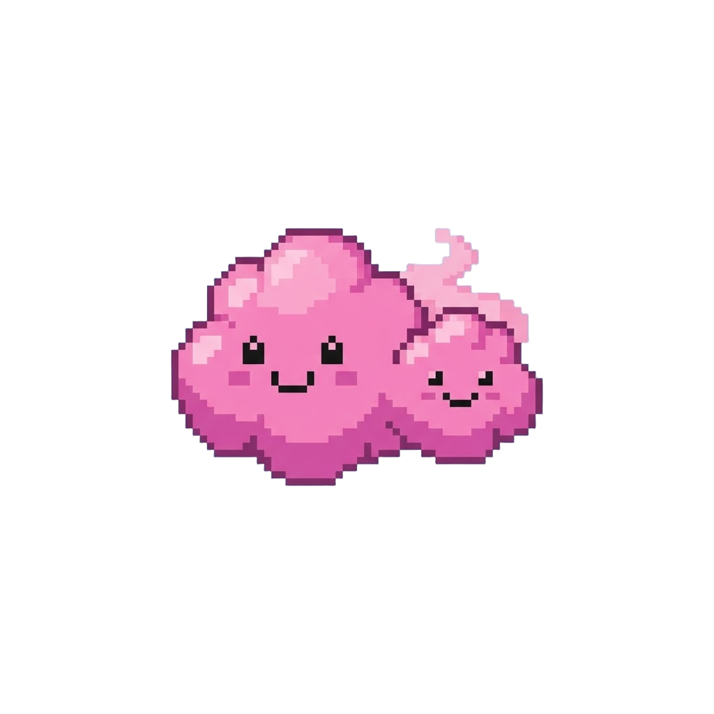 Floating Pink Cloud Buddies