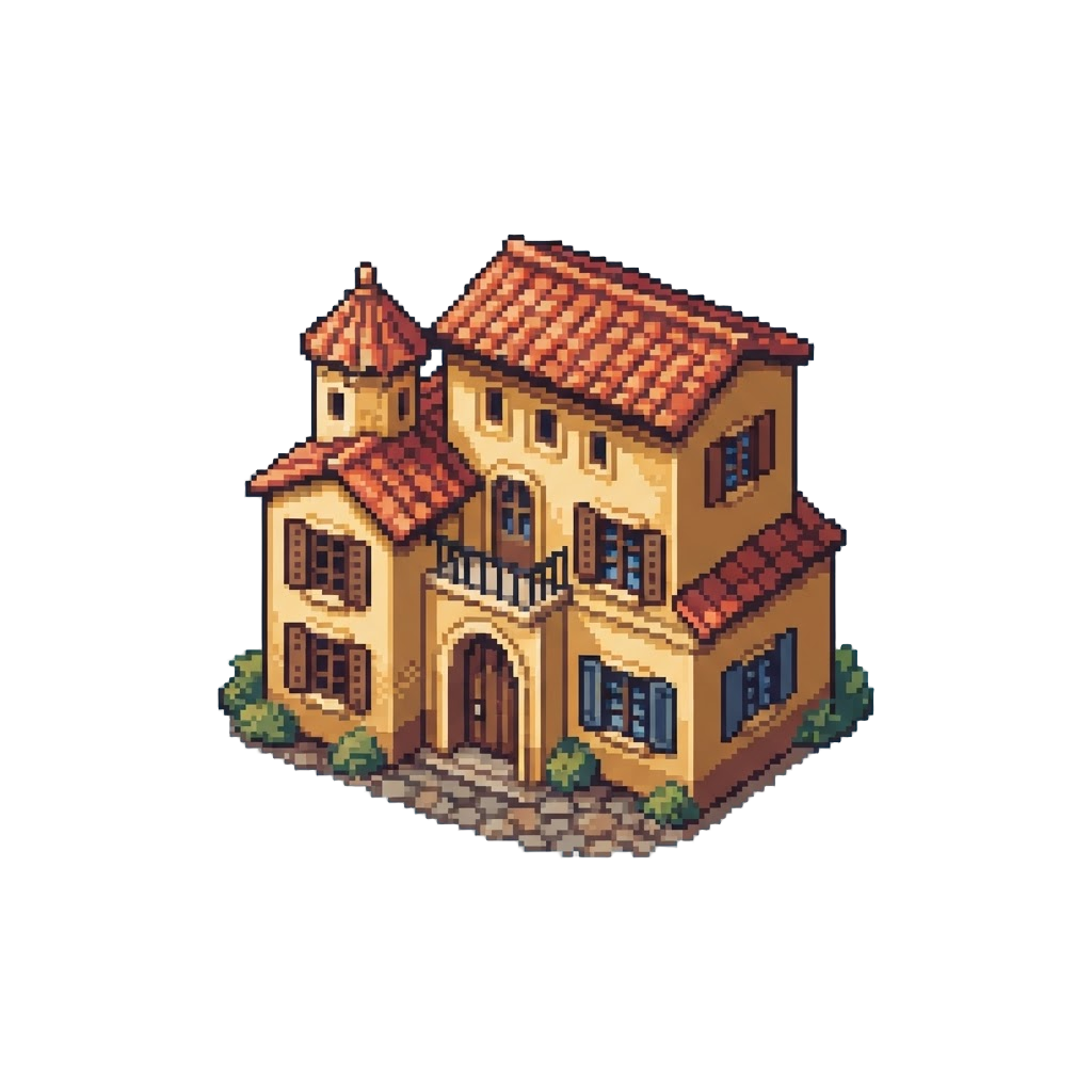 A Golden Mediterranean Villa Mansion
