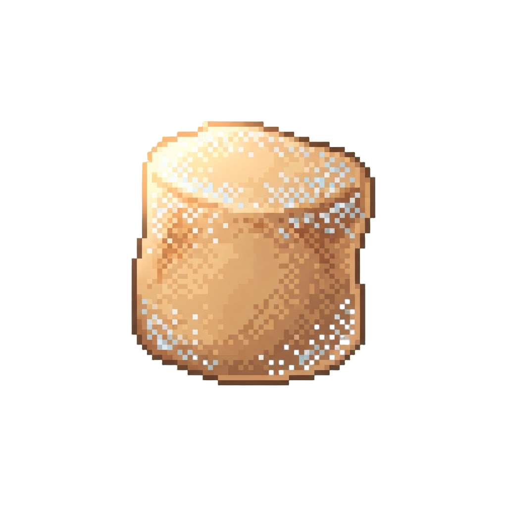 Glowing Sugar-dusted Marshmallows