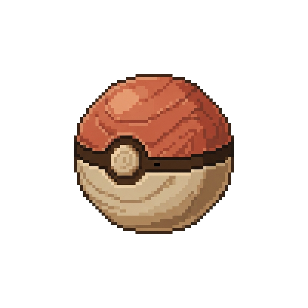 A Wooden Pokéball Decoy