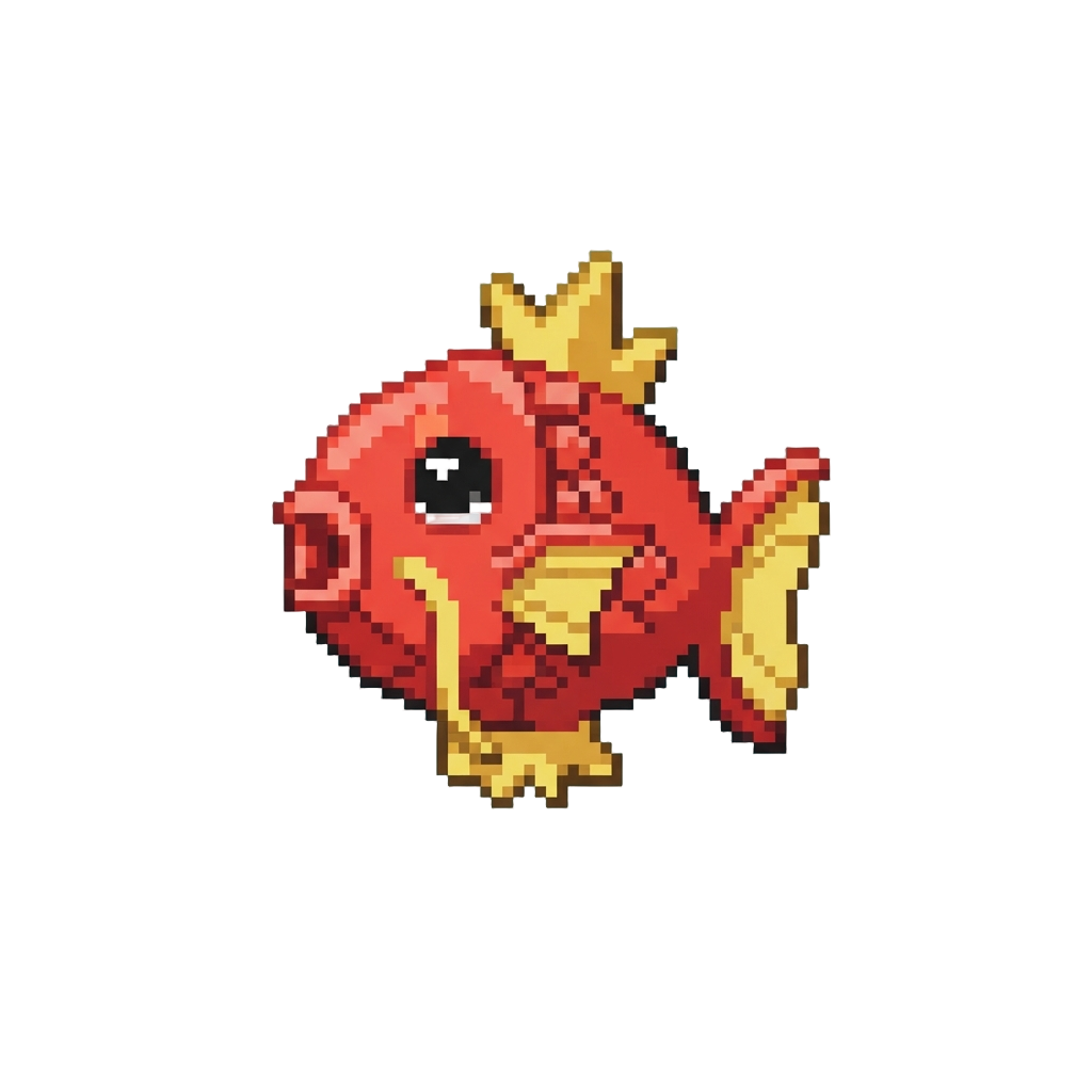 A Squeaky Rubber Magikarp Toy