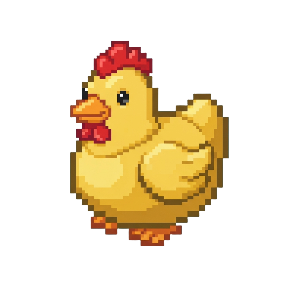 A Miniature Squeaky Rubber Chicken