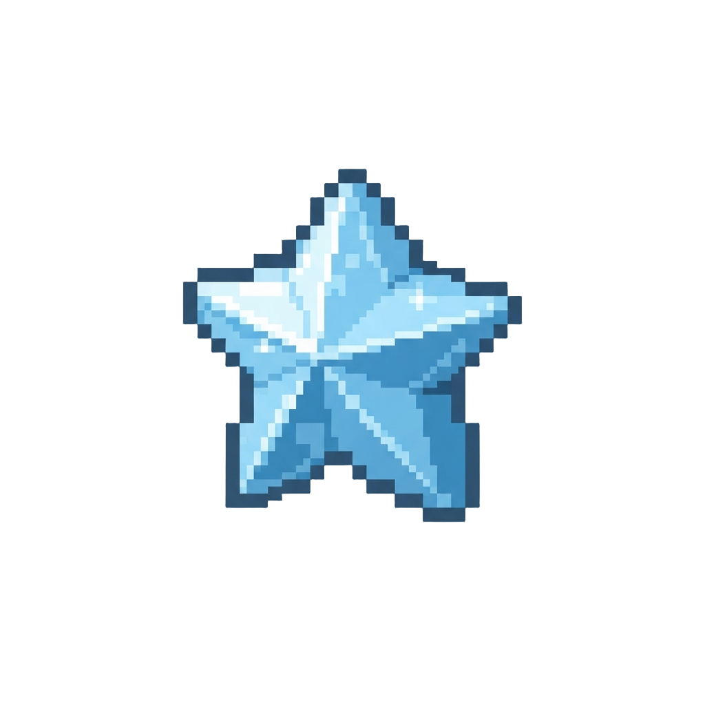 A Glittery Diamond Star Figurine