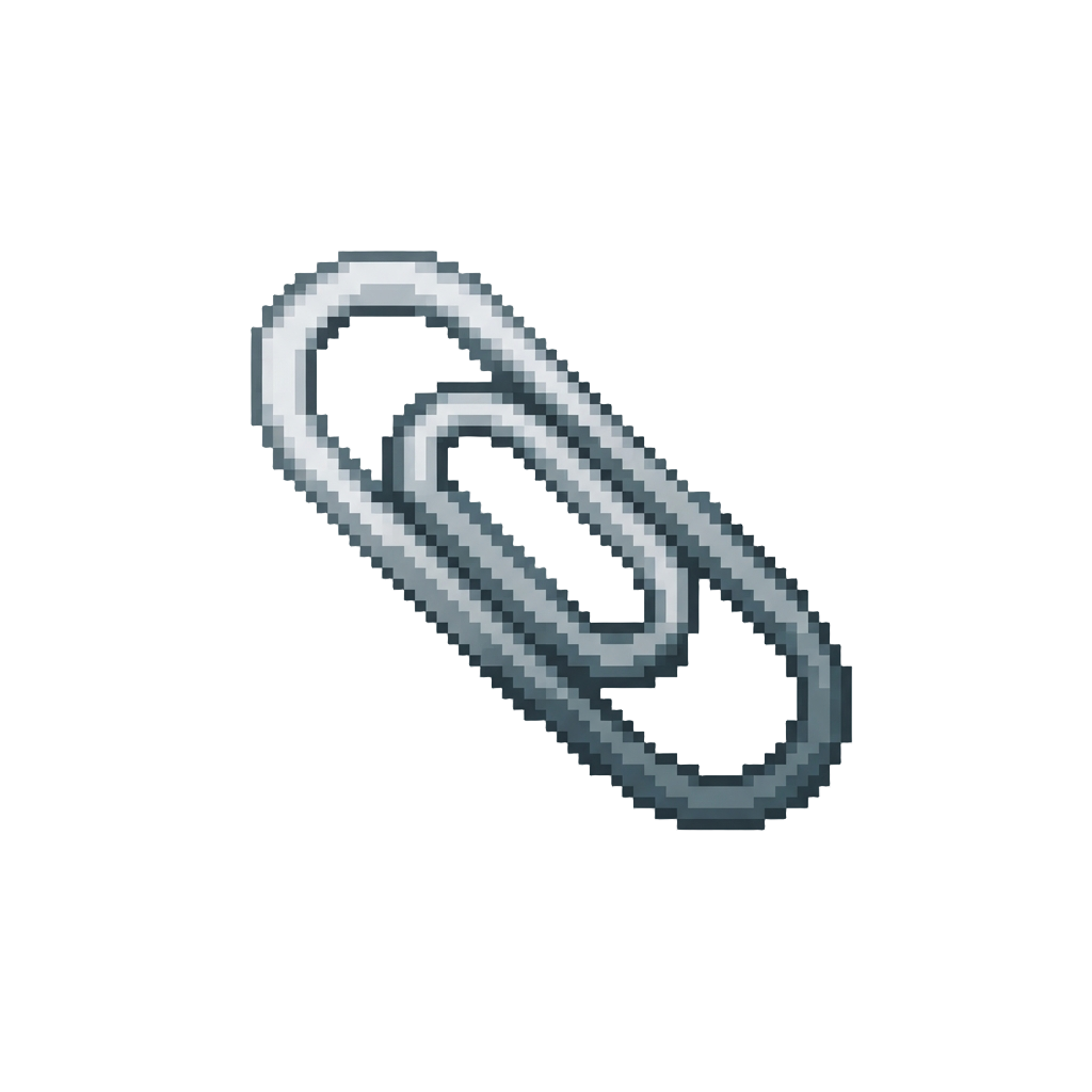 A Tiny Bent Paperclip