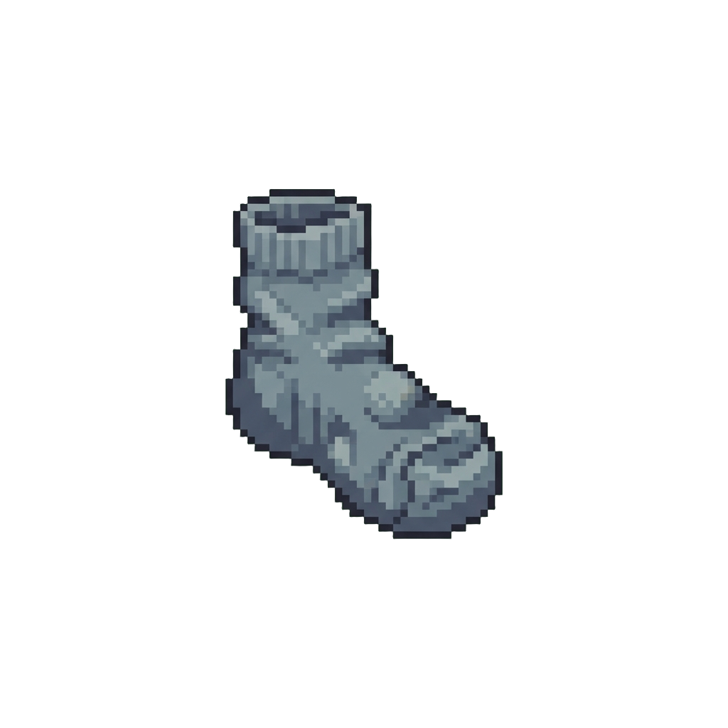A Tiny Single Crumpled Sock