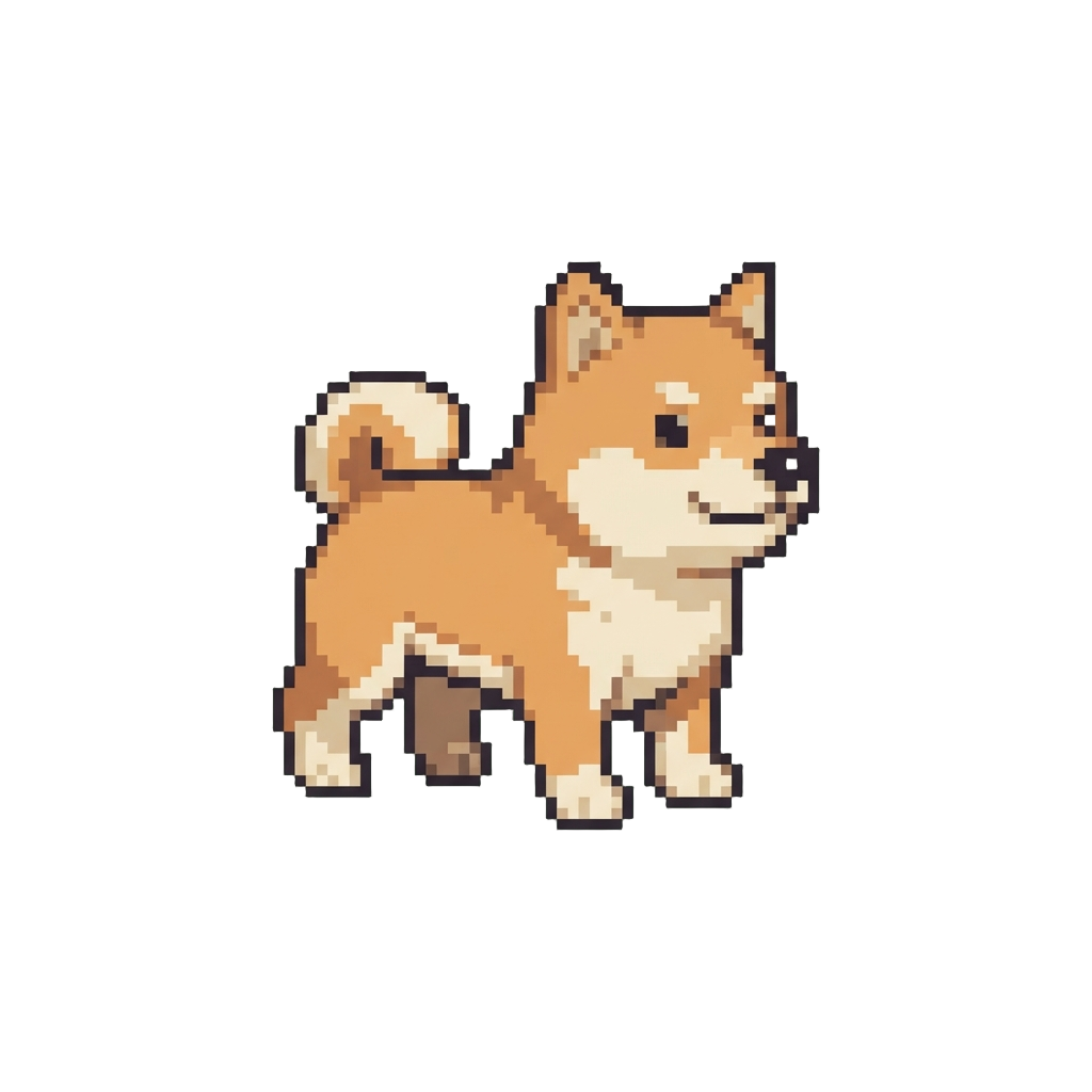 A Miniature Shiba Inu Dog Toy