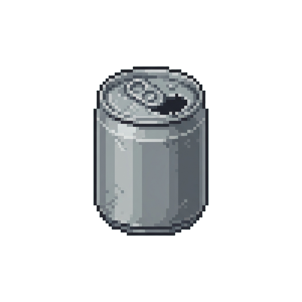A Miniature Empty Tin Can