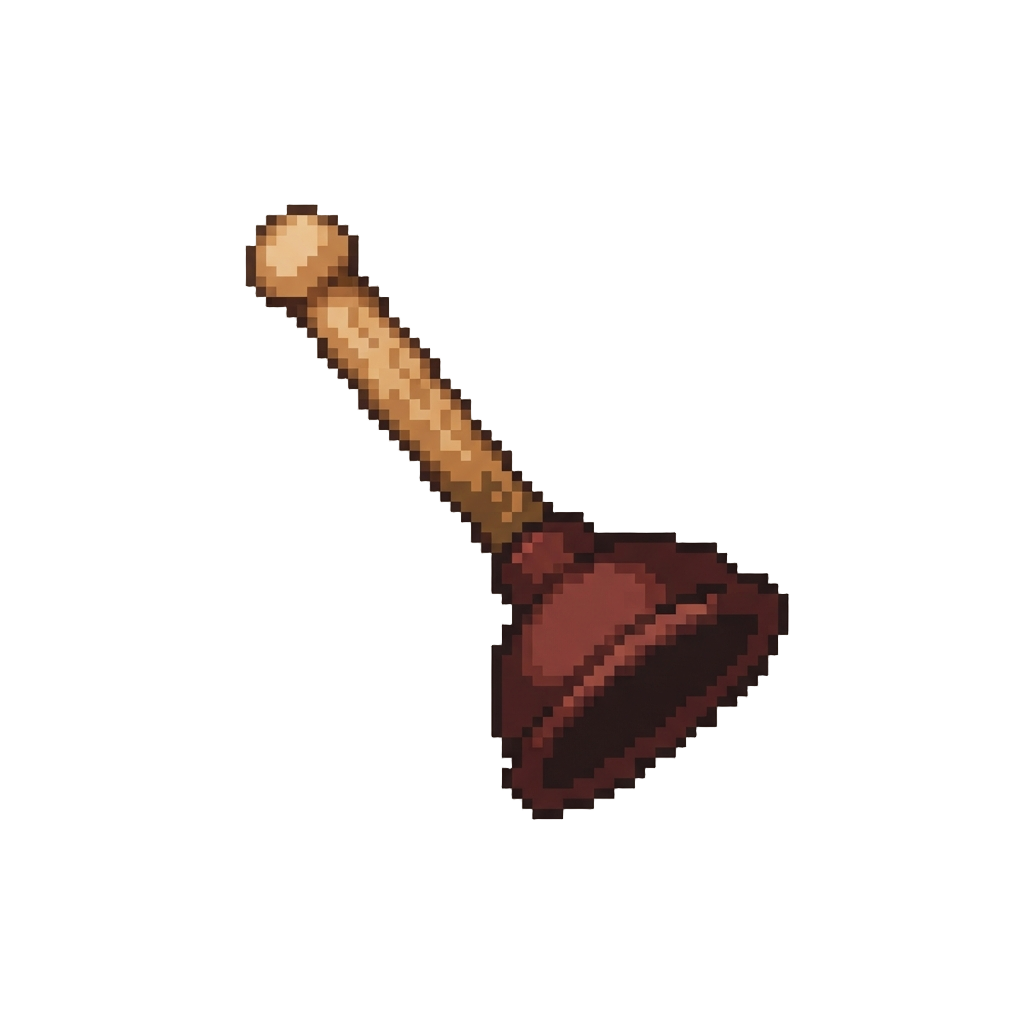 A Microscopic Toilet Plunger