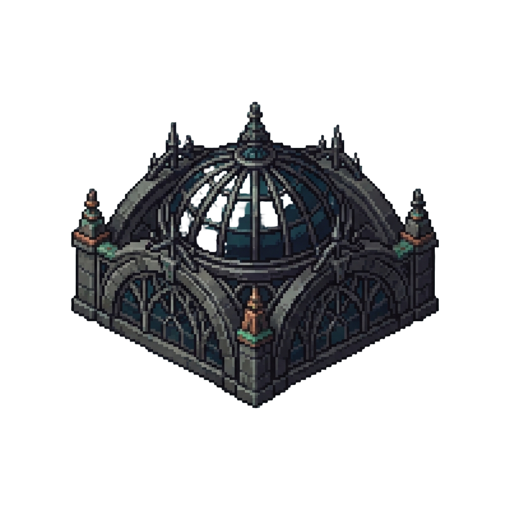 A Dark Atrium Ceiling