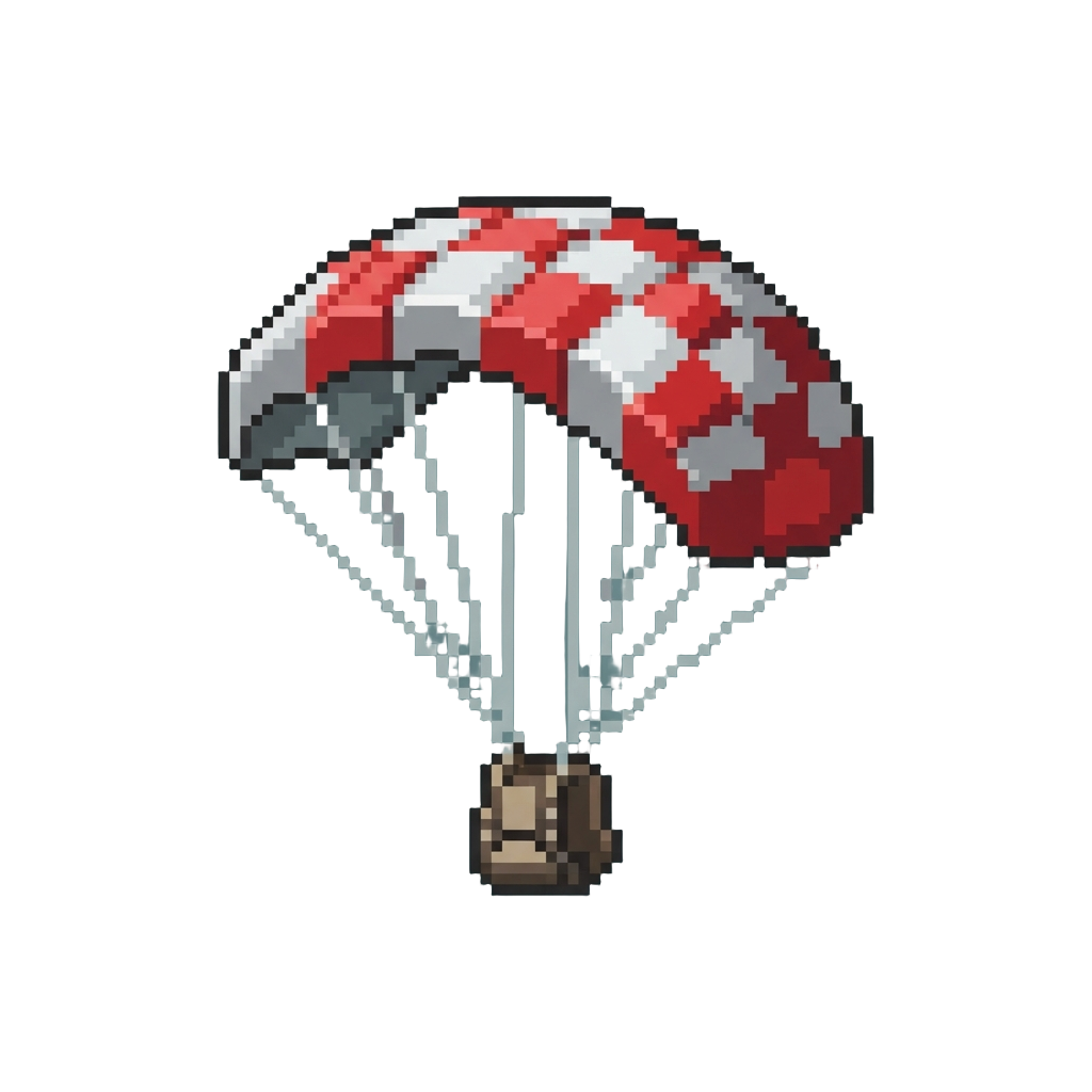 A Checkered Sky Parachute