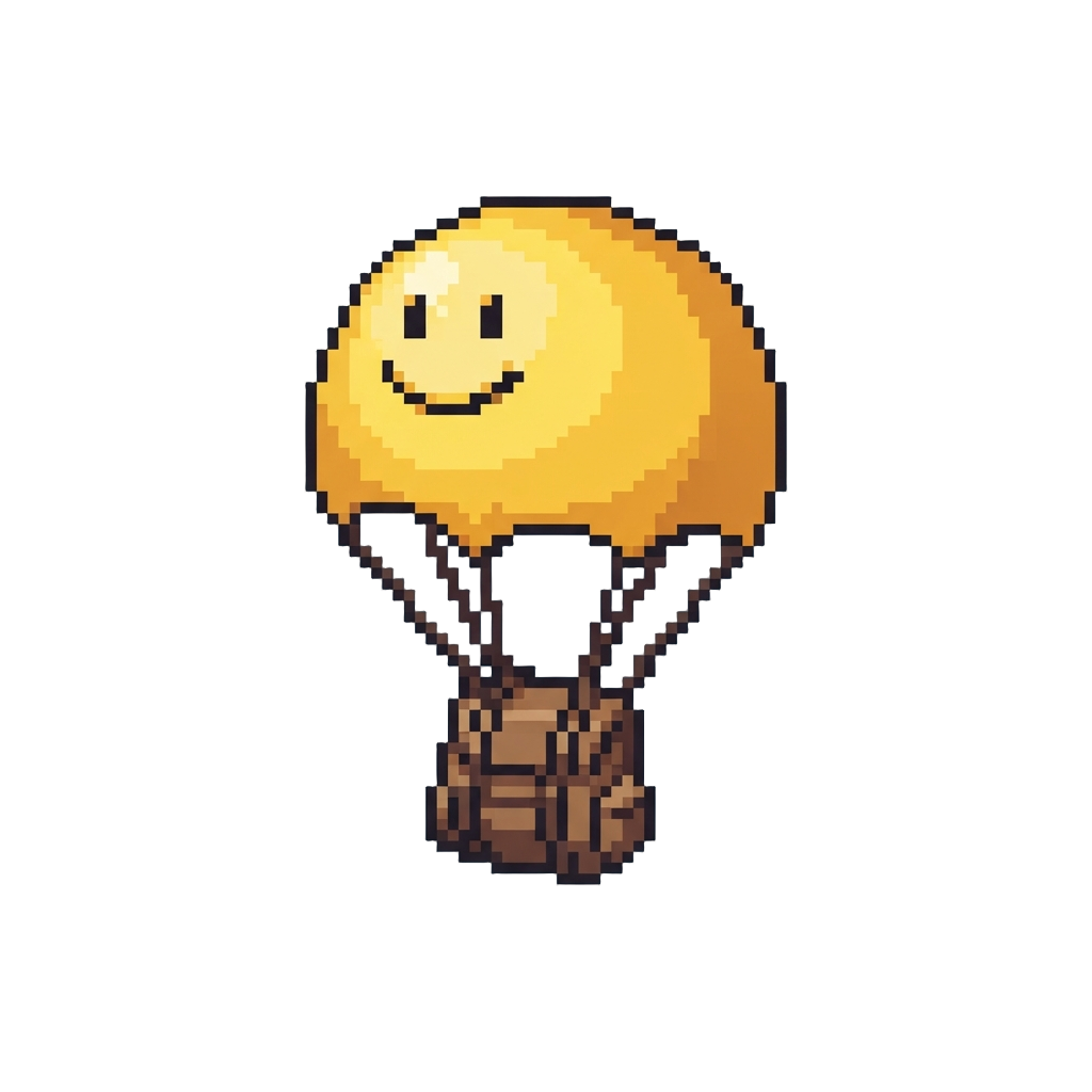A Smiley-face Parachute