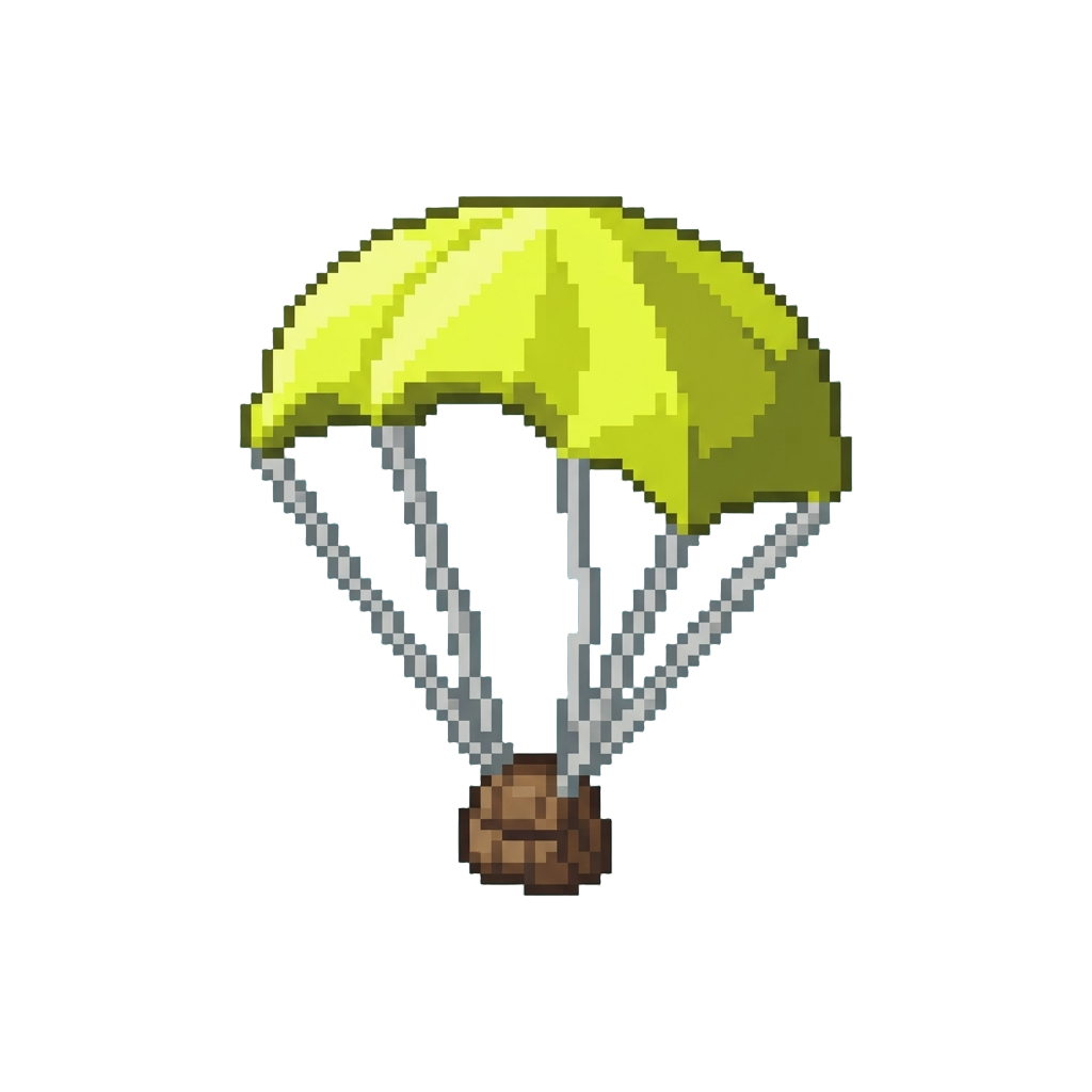 A Neon Yellow Parachute