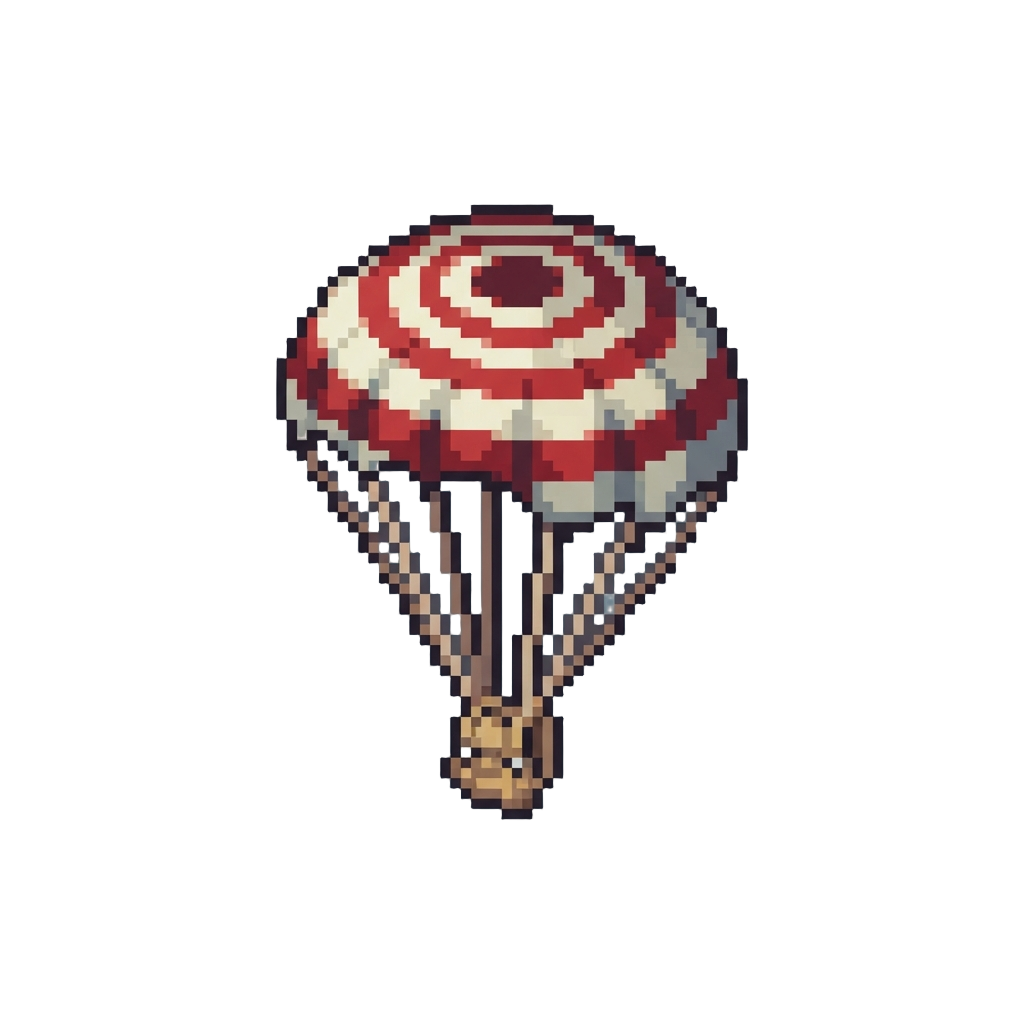 A Target-striped Parachute