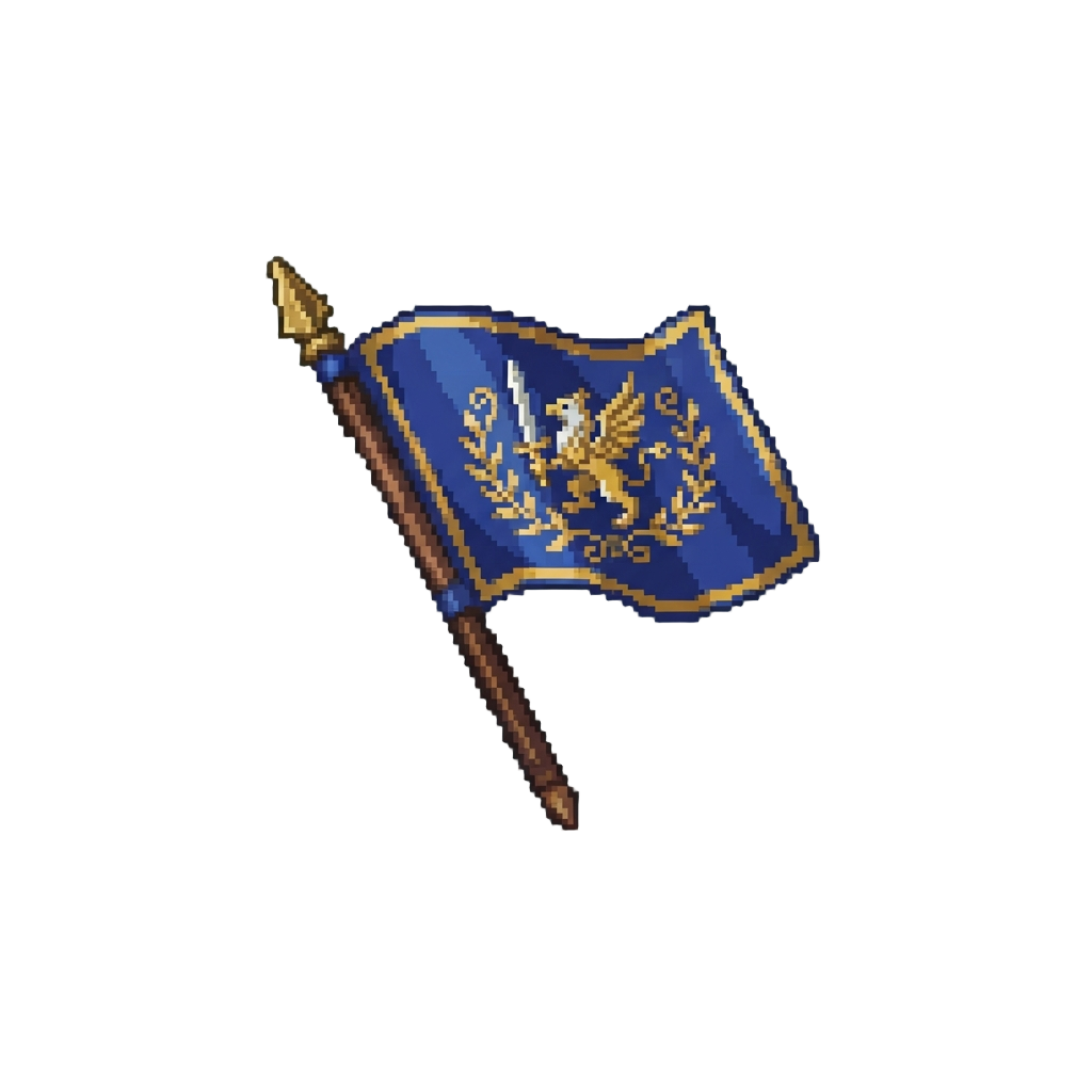 A Miniature Crest Flag