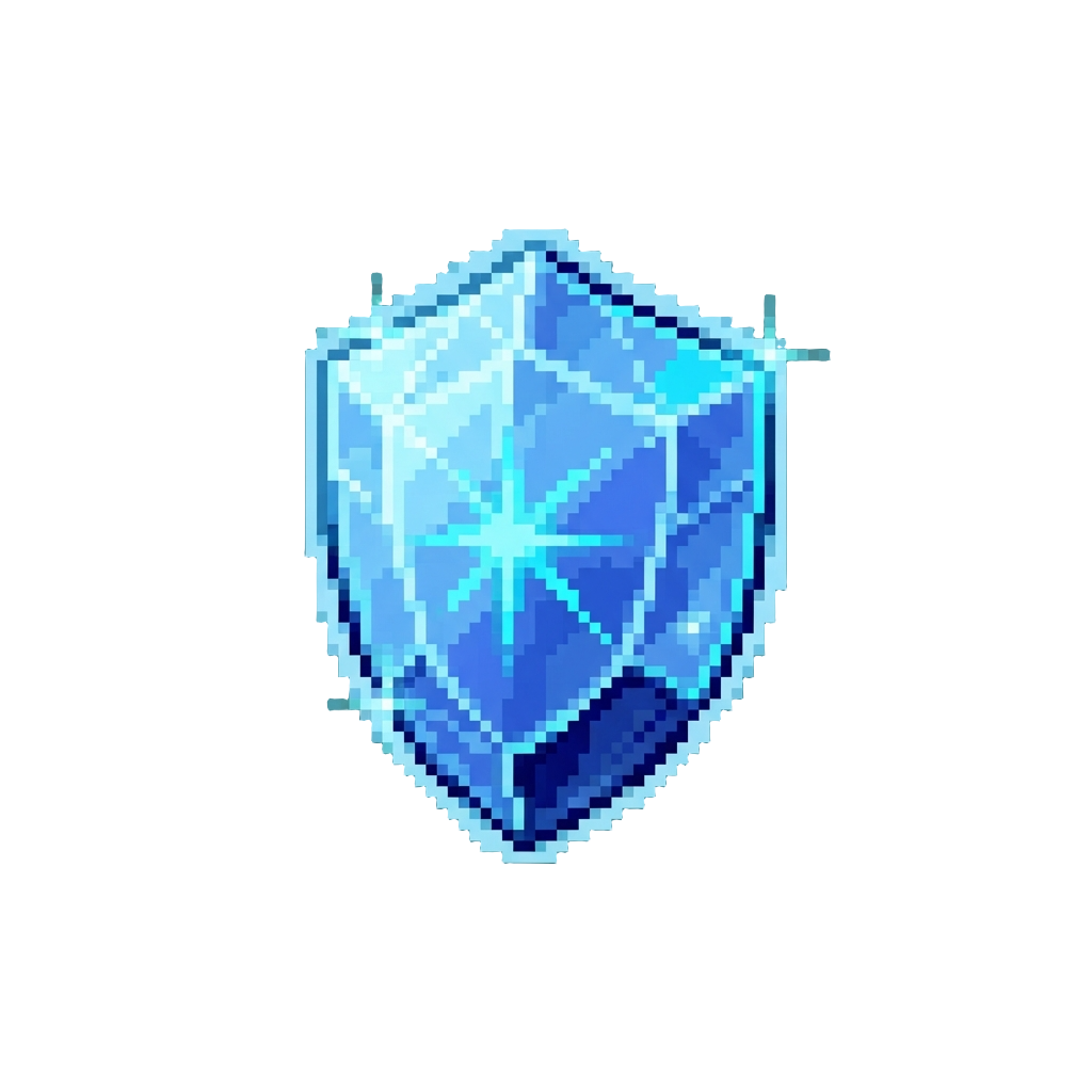 A Shimmering Crystal Shield Aura