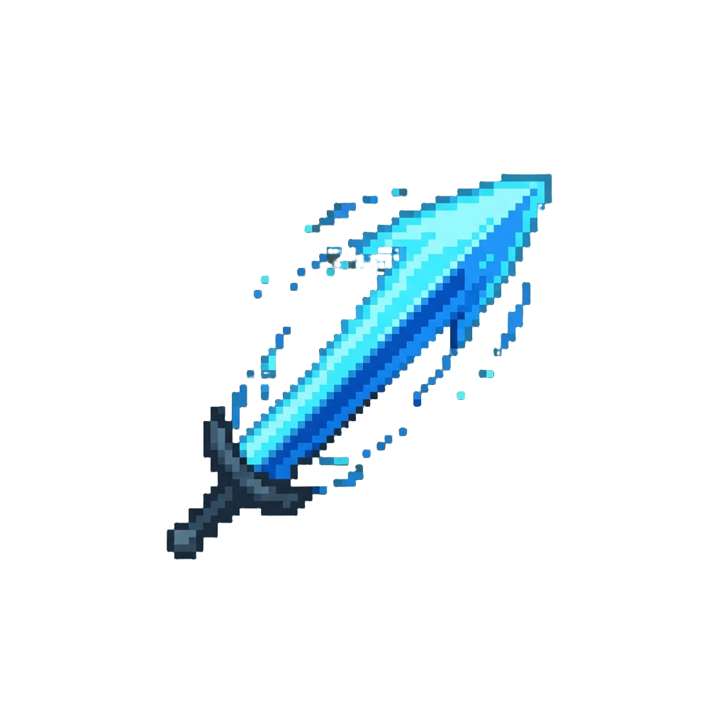A Glowing Azure Blade Flash
