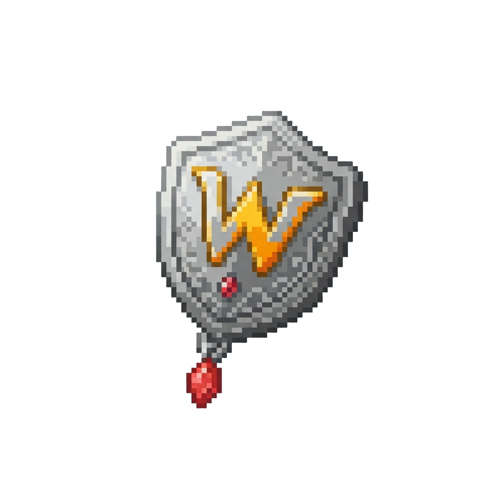 A Small Metallic Brand Charm