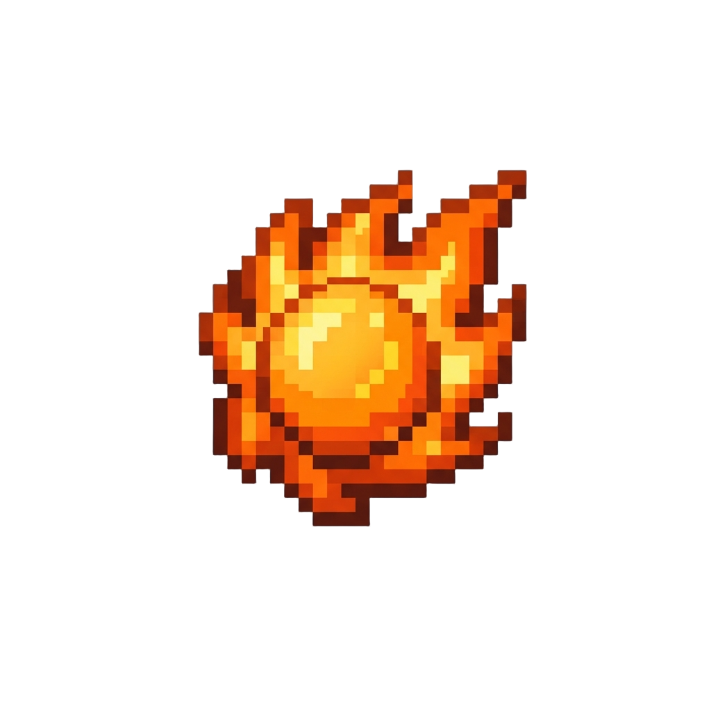A Fiery Amber Sun Flare