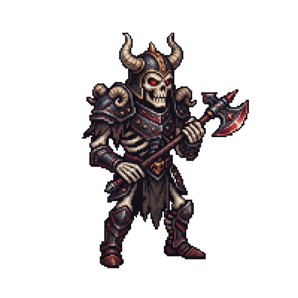 A Skeletal Demonic Soldier