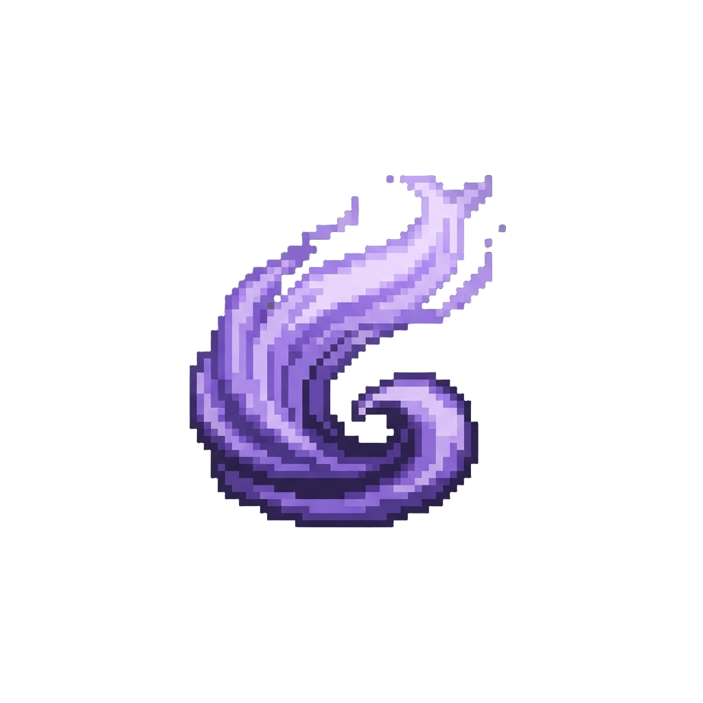 A Ethereal Violet Spirit Wave
