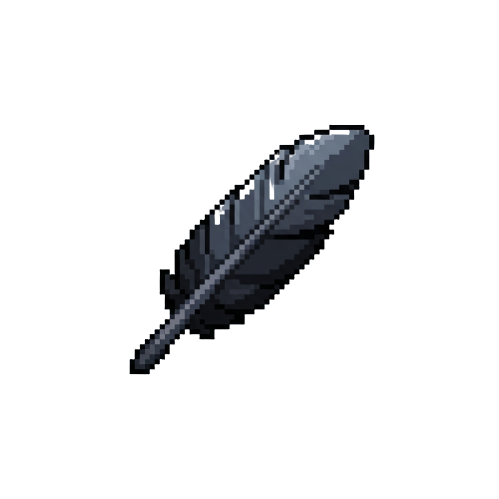 A Tiny Black Feather