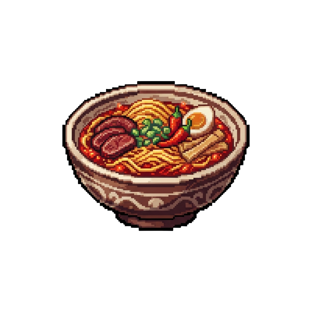 A Mammoth Bowl of Spicy Volcano Noodles
