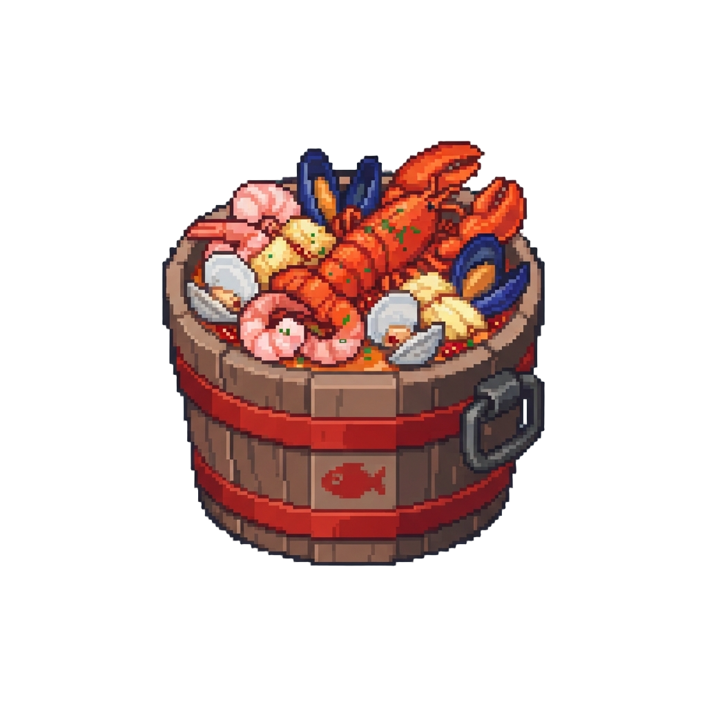A Giant Spicy Seafood Bucket