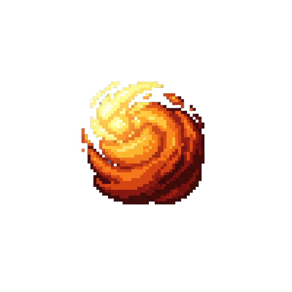A Swirl of Burning Phoenix Embers