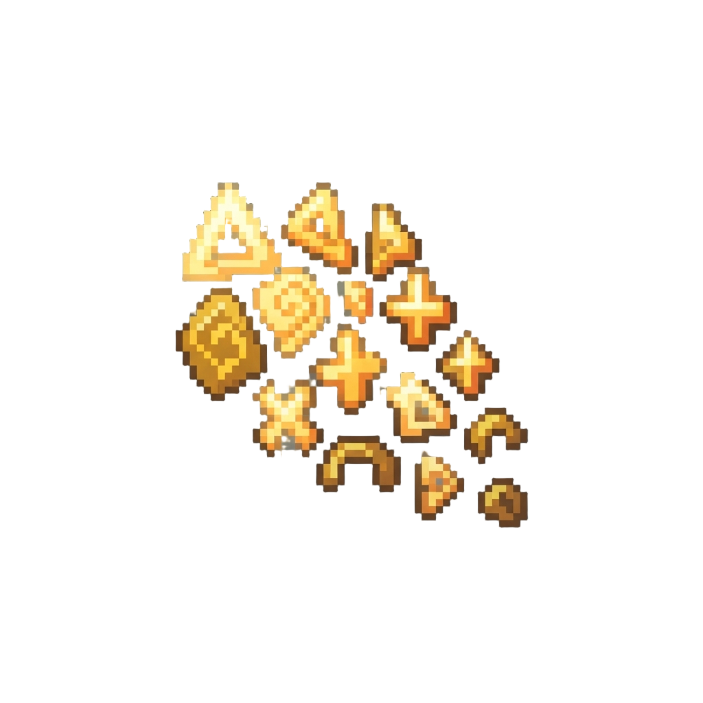 A Shower of Glowing Ancient Runes