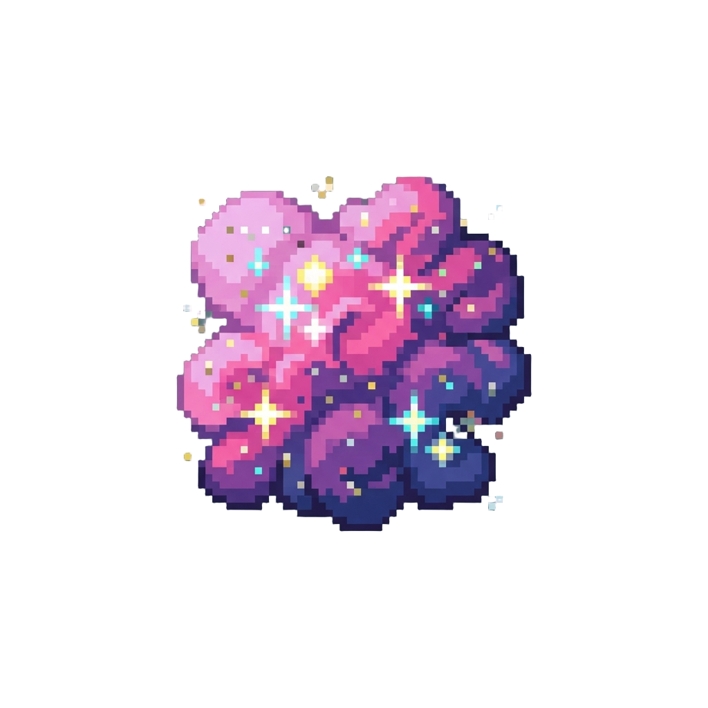 A Burst of Glittery Smoke and Strobe Lights