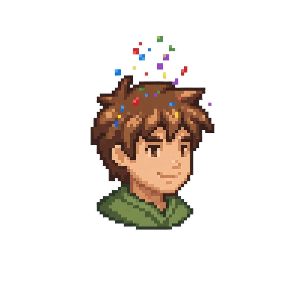 A Slow Trickle of Confetti Bits Dropping on Head