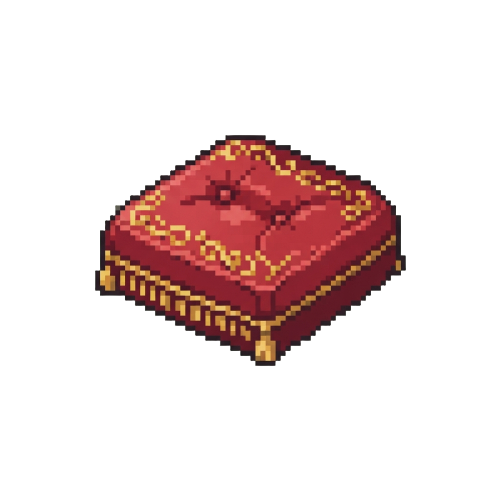 A Plush Miniature Sofa Cushion