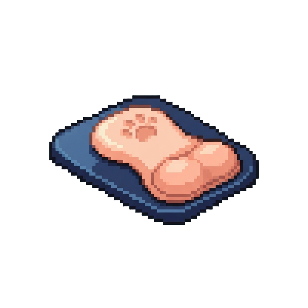 A Plush Silicone Mousepad Rest