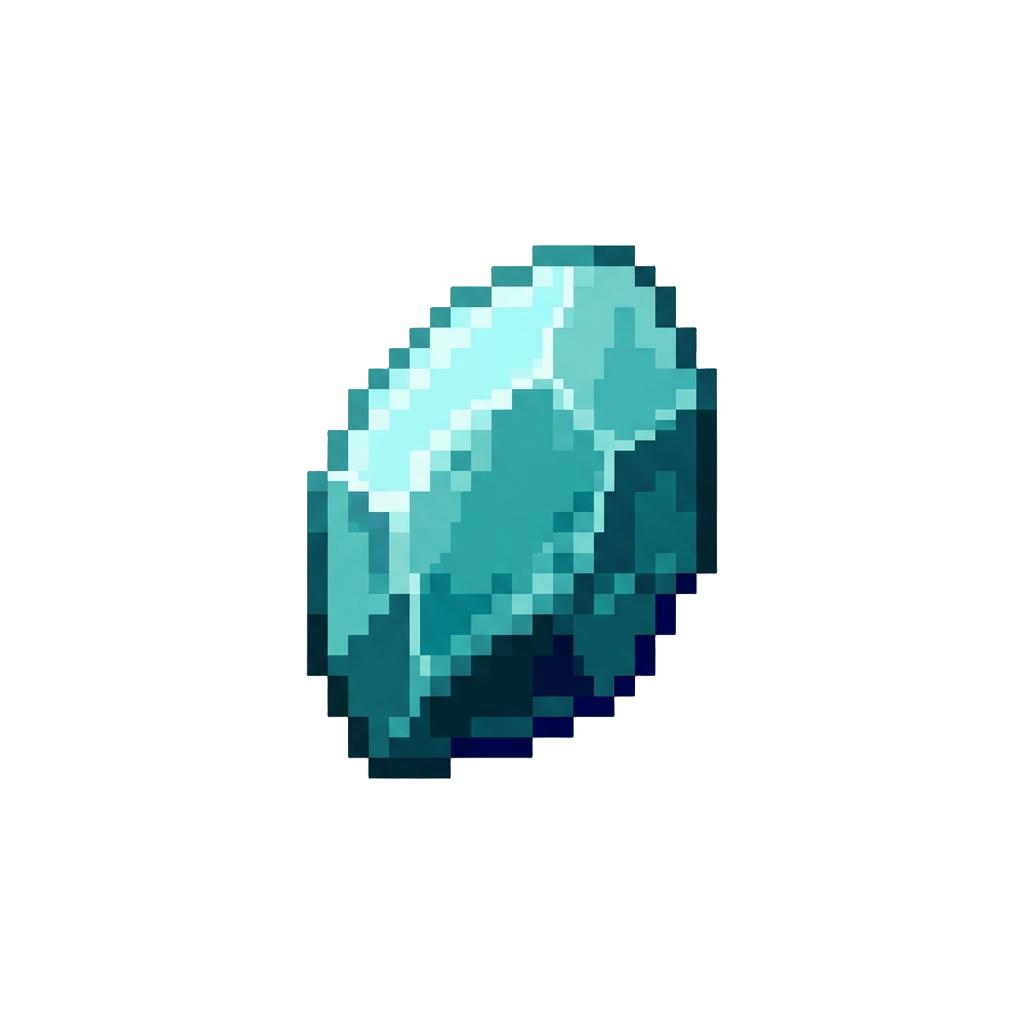 A Shimmering Translucent Sea Crystal