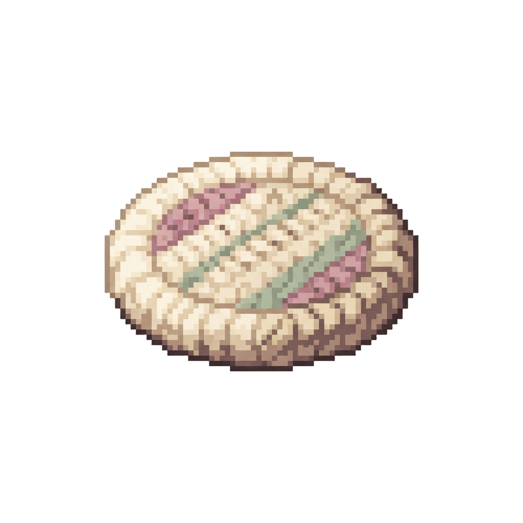 A Fluffy Knitted Wool Coaster