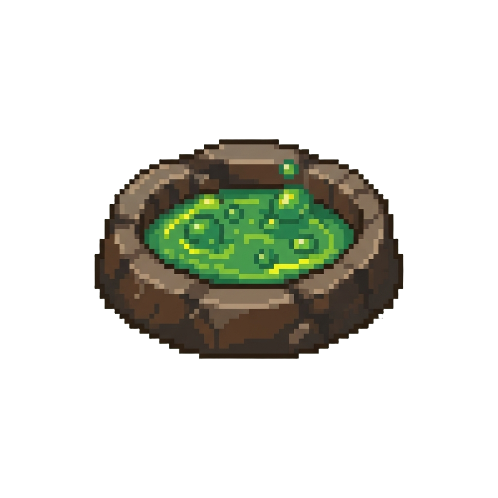 A Pit of Bubbling Green Slime