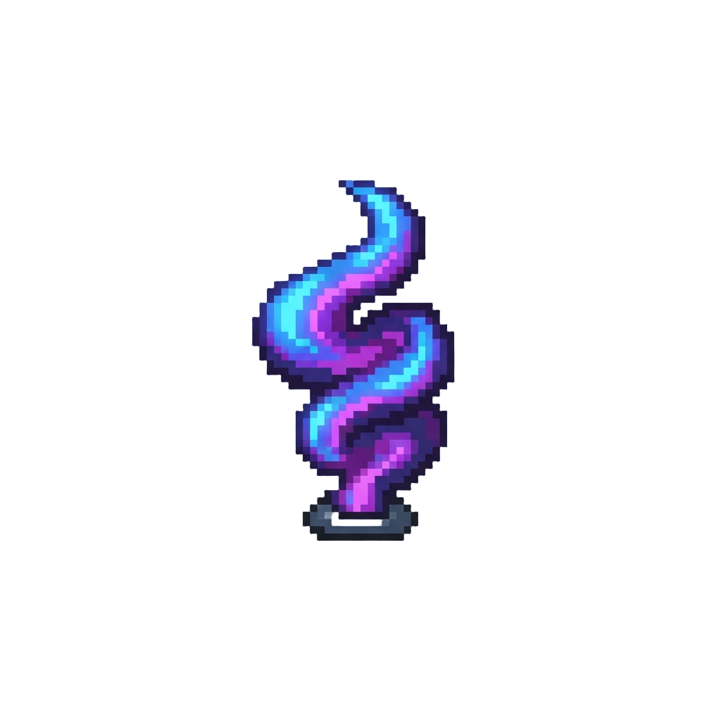 A Vibrant Neon Smoke Plume Shooting Upward