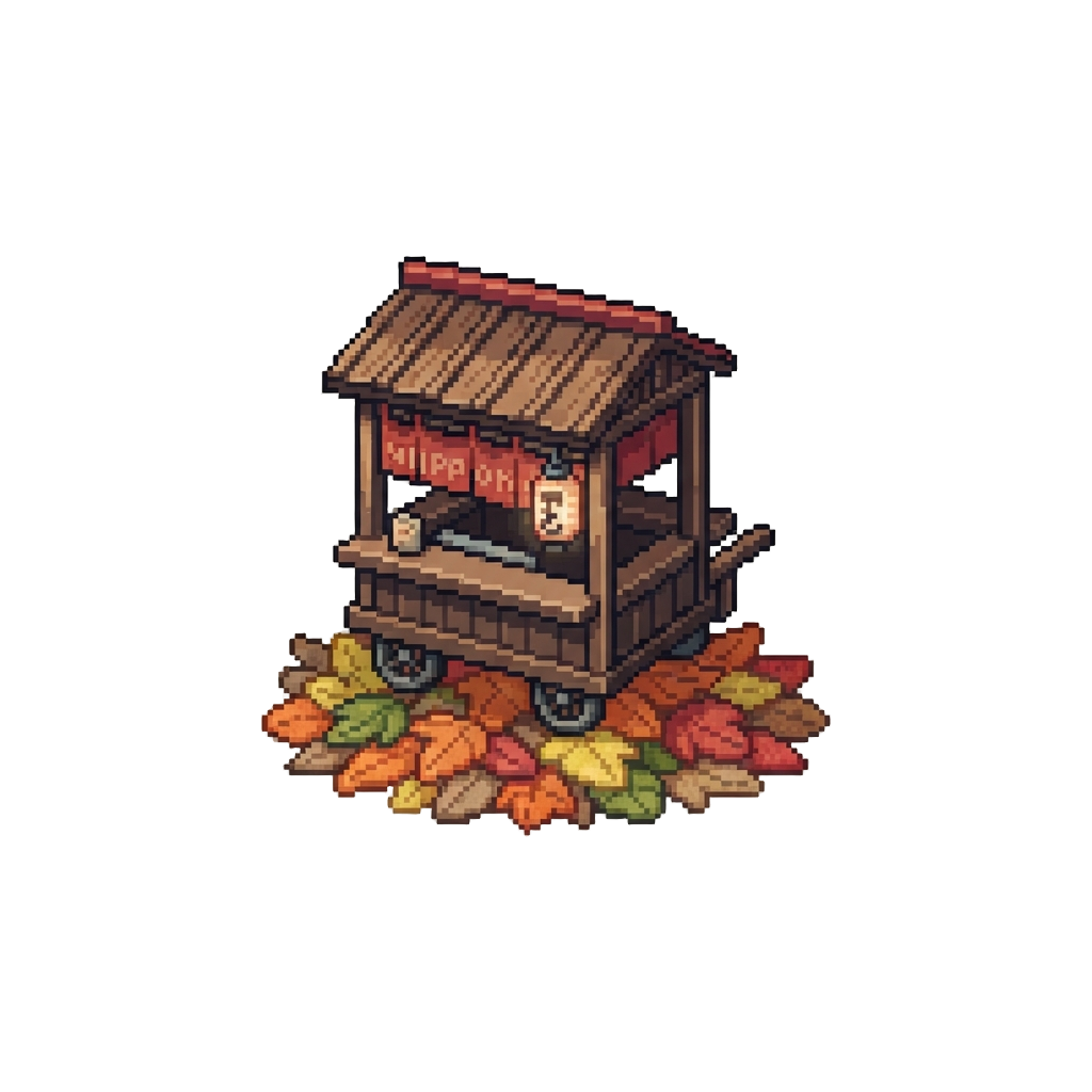 A Dramatic Mid-air Stall Landing Gently Into a Pile of Felt Leaves