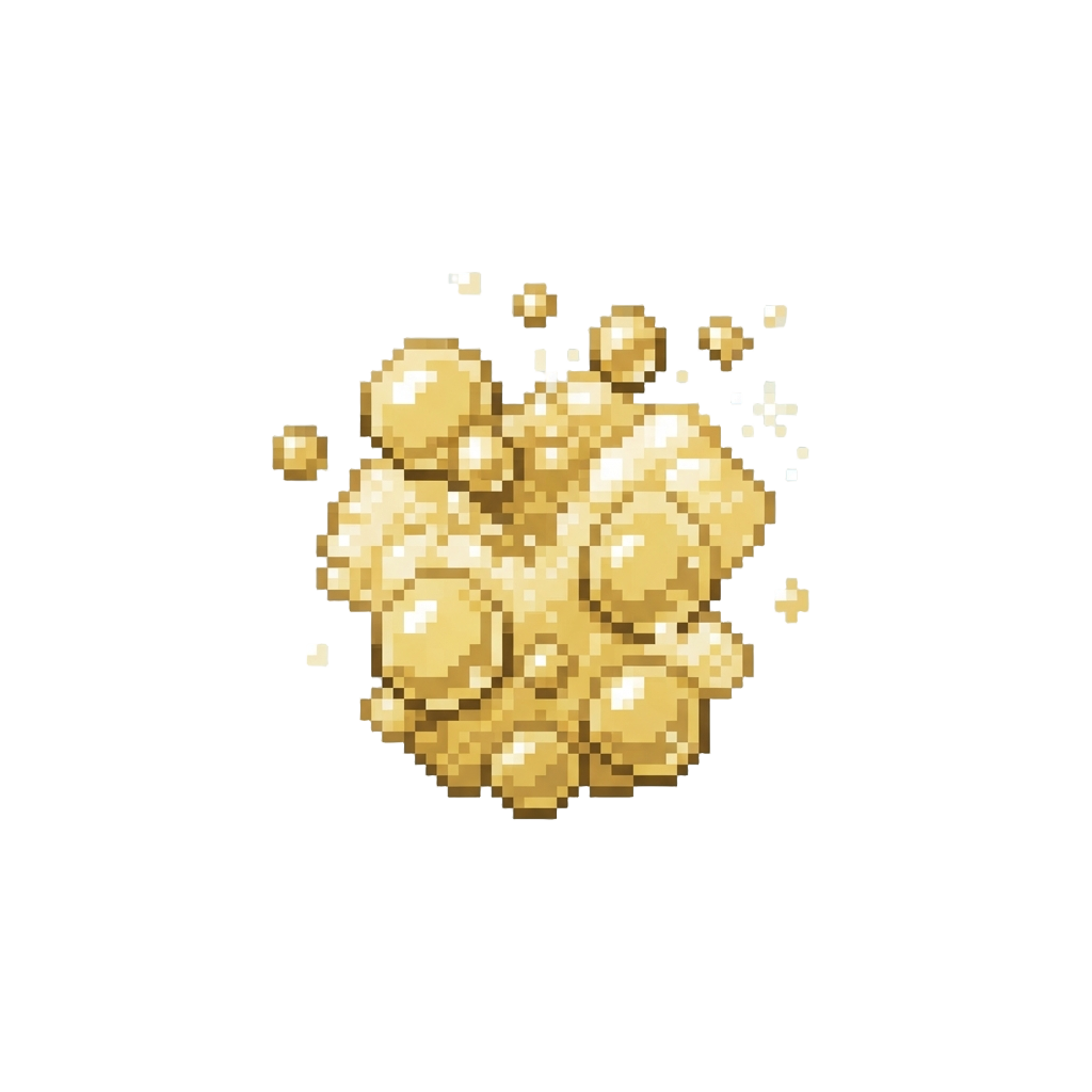 A Burst of Sparkling Champagne-like Bubbles
