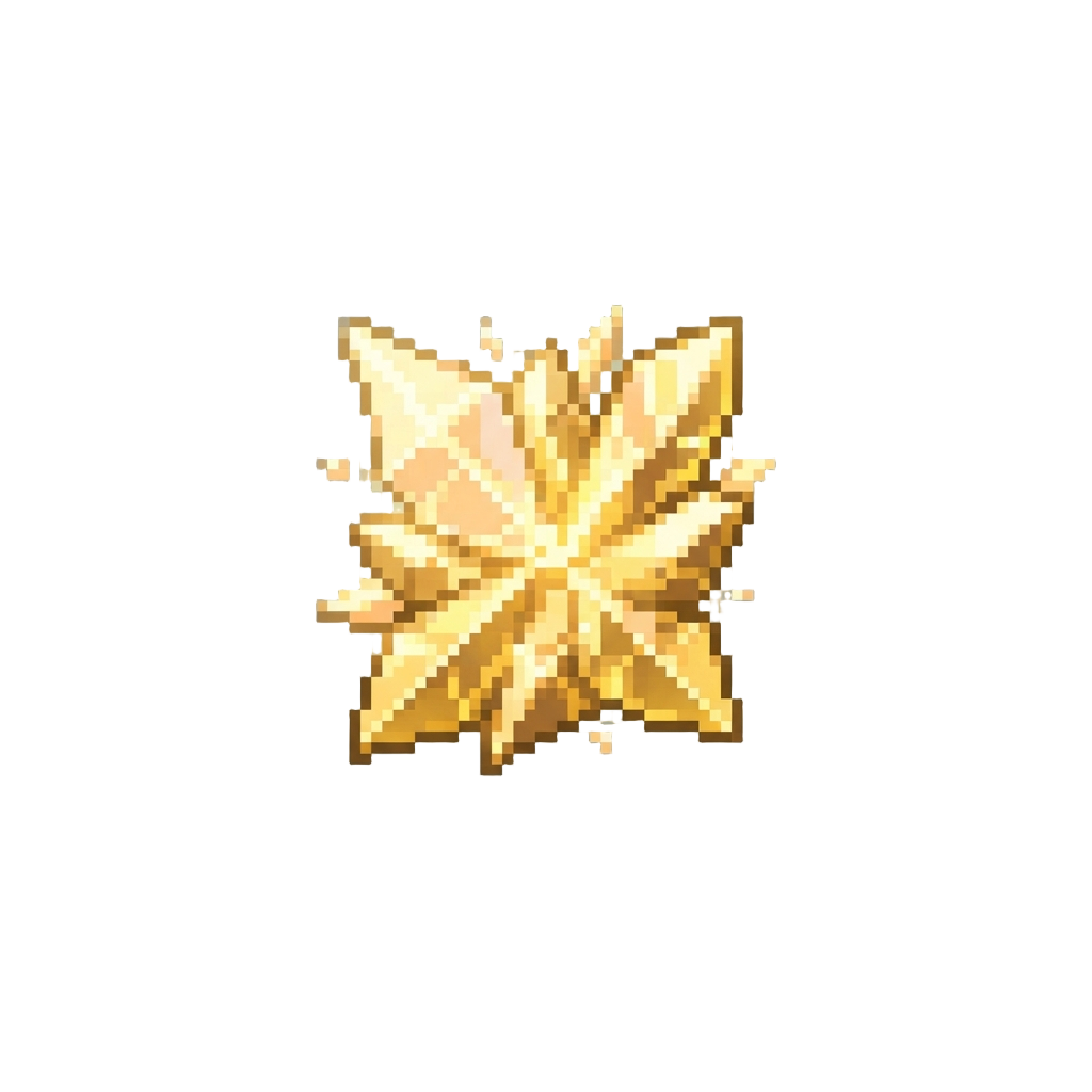 A Brilliant Flash of Golden Holographic Light
