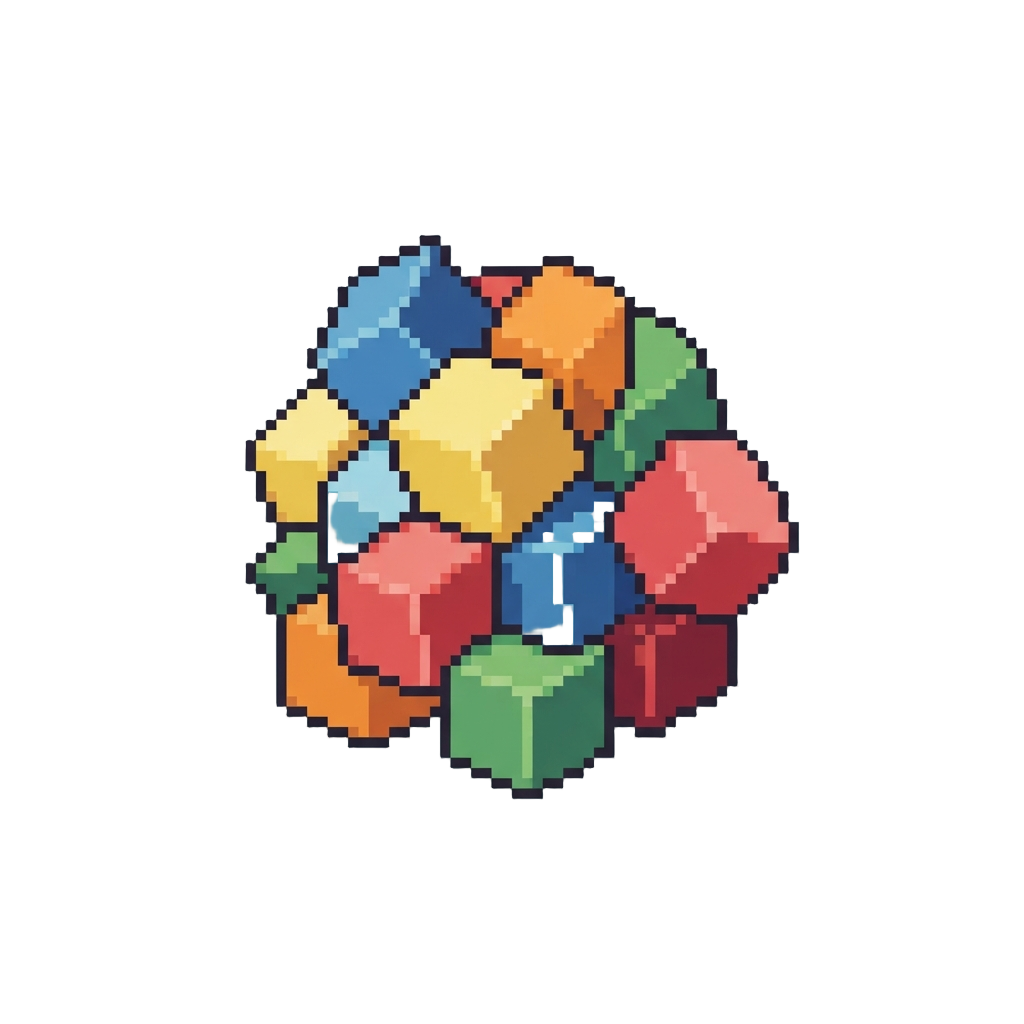 A Sudden Tumble Into a Pile of Soft Foam Cubes
