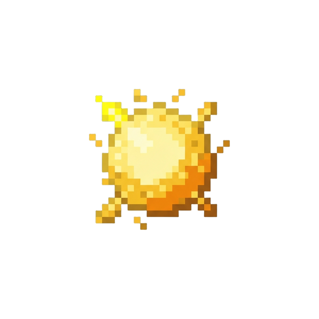 A Glowing Aura of Golden Energy Sparks