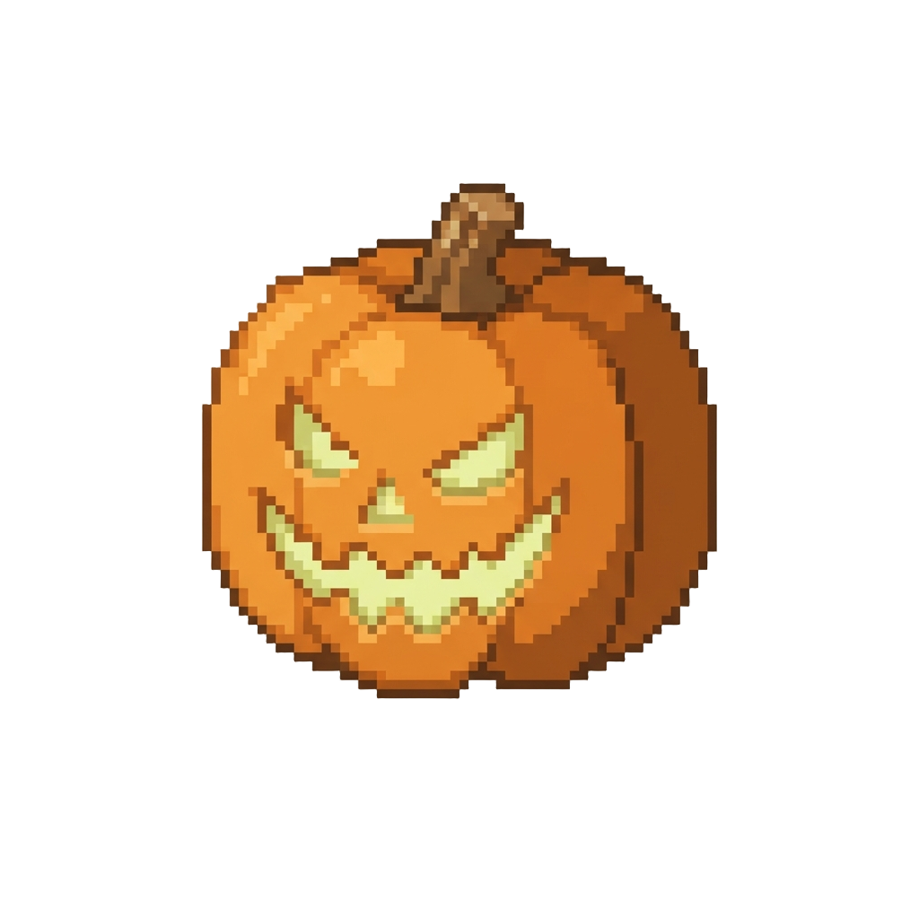 A Spooky Phantom Shadow Face Carved Into the Pumpkin
